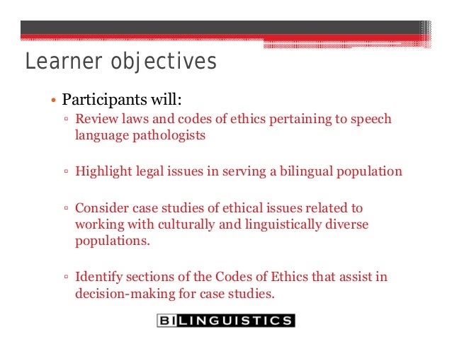 ethical case studies in speech pathology